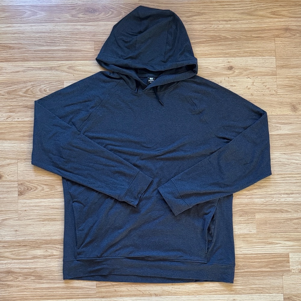 Grey Lightweight Hoodie - Size L